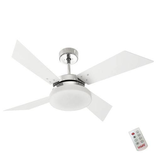 Assistência Técnica, SAC e Garantia do produto Ventilador de Teto Cromo 4 Pás Tech Branco 127v com Controle