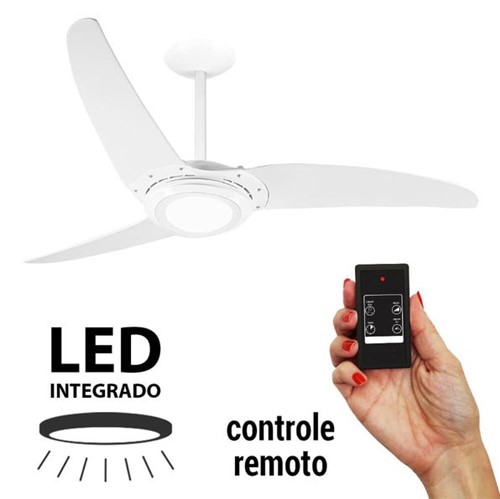 Assistência Técnica, SAC e Garantia do produto Ventilador de Teto Spirit 303 Branco LED Controle Remoto