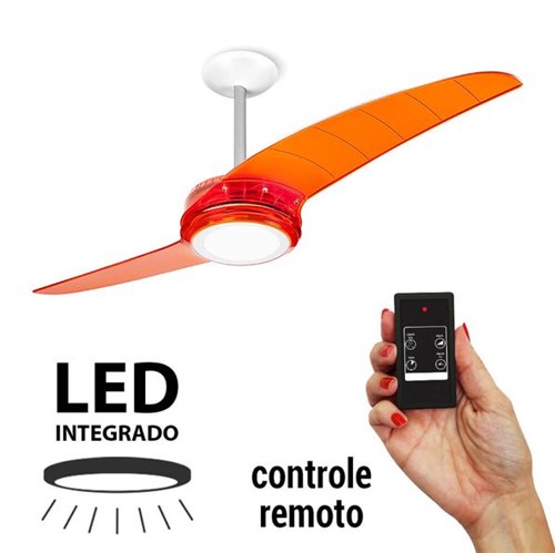 Assistência Técnica, SAC e Garantia do produto Ventilador de Teto Spirit 203 Tangerina LED Controle Remoto