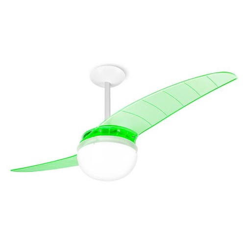 Assistência Técnica, SAC e Garantia do produto Ventilador de Teto Spirit 202 Verde Neon Lustre Globo