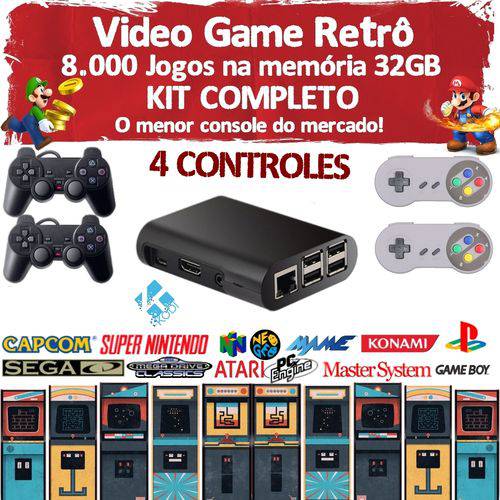 Assistência Técnica, SAC e Garantia do produto Video Game Retrô 8500 Jogos 32gb 4 Controles