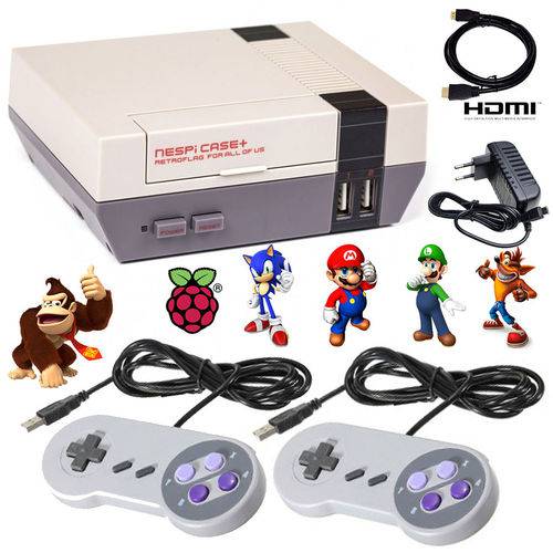 Assistência Técnica, SAC e Garantia do produto Video Game Super NesPi Recalbox Raspberry Pi3 - 9000 Games - 2Controles - HDMI