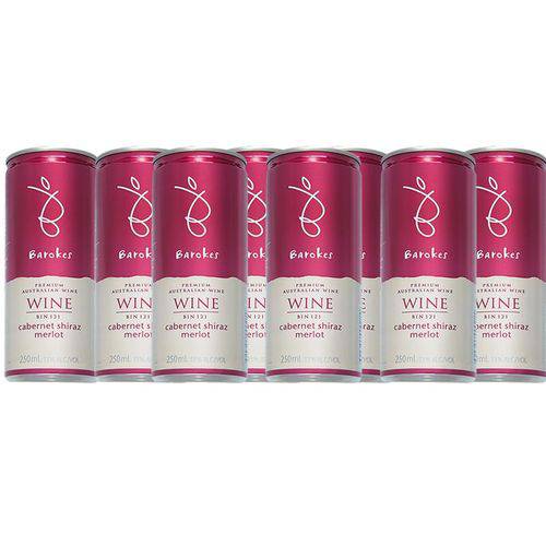 Assistência Técnica, SAC e Garantia do produto Vinho Tinto Premium Demi Sec Australiano Barokes Pack 8 Latas de 250 Ml