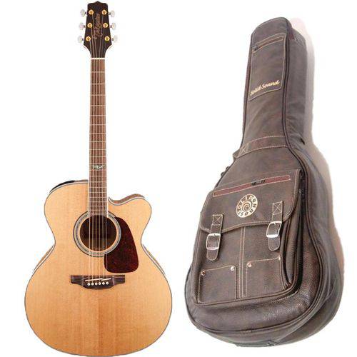 Assistência Técnica, SAC e Garantia do produto Violão Jumbo Takamine GJ72 CE Elétrico + Capa de Couro Luxo