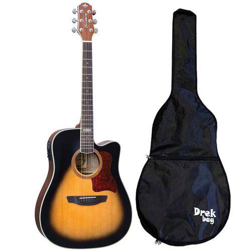 Assistência Técnica, SAC e Garantia do produto Violão Strinberg Folk Elétrico SD20 Honey Burst Fosco + Capa