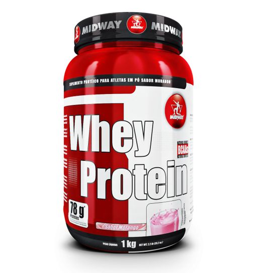 Assistência Técnica, SAC e Garantia do produto Whey Protein Midway Morango 1kg