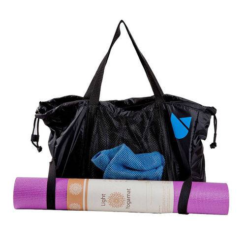 Assistência Técnica, SAC e Garantia do produto Yoga Bolsa de Viagem com Porta Tapete de Yoga Lateral 58x36cm Ekomat Nylon 70 Preta