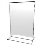 Assistência Técnica e Garantia do produto 10 Display ou Porta Folha em Formato de T Invertido em Acrílico Transparente 10 X 15 Cm Vertical