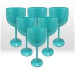Assistência Técnica e Garantia do produto 6 Taças para Gin Tônica Acrílico Azul Tiffany 550 Ml