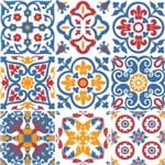 Assistência Técnica e Garantia do produto Adesivo de Parede Decorativo para Cozinha Stixx Azulejos Barcelona Colorido (123x61cm)
