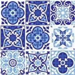 Assistência Técnica e Garantia do produto Adesivo de Parede Decorativo para Cozinha Stixx Azulejos Lisboa Colorido (123x61cm)