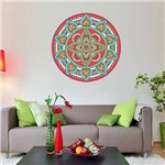 Assistência Técnica e Garantia do produto Adesivo de Parede Decorativo Stixx Mandala Folk Colorido (60x60cm)