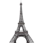 Assistência Técnica e Garantia do produto Adesivo de Parede Eiffel Tower Peel & Stick Giant Wall Decal Roommates Preto e Cinza (101,6x45,7cm)