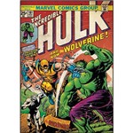 Assistência Técnica e Garantia do produto Adesivo de Parede Incredible Hulk & Wolverine Comic Cover Giant Wall Decal Roommates Colorido (46x12,8x2,8cm)