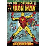 Assistência Técnica e Garantia do produto Adesivo de Parede Iron Man Comic Cover Giant Wall Decal Roommates Colorido (46x12,8x2,8cm)