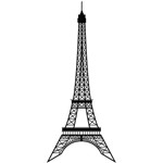 Assistência Técnica e Garantia do produto Adesivo de Parede Torre Eiffel Stixx Adesivos Criativos Preto (81,5 X190 Cm)