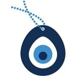 Assistência Técnica e Garantia do produto Adesivo de Parede Zen Olho Grego Stixx Adesivos Criativos Azul Escuro/Azul Claro/Branco (52x72cm)
