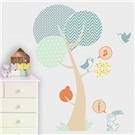 Assistência Técnica e Garantia do produto Adesivo Decorativo Infantil Stixx de Árvore Bosque Menino Colorido (136x176cm)