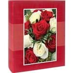 Assistência Técnica e Garantia do produto Álbum Floral Folhas Coladas 60 Fotos 10x15cm Vermelho - Ical