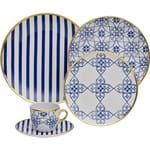 Assistência Técnica e Garantia do produto Aparelho de Jantar 42 Peças Porcelana Lusitana - Oxford Porcelanas