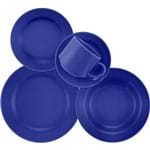 Assistência Técnica e Garantia do produto Aparelho de Jantar e Chá 20 Peças Cerâmica Donna Azul - Biona