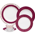 Assistência Técnica e Garantia do produto Aparelho de Jantar e Chá Flamingo Dama de Honra 30 Peças - Oxford Porcelanas