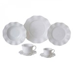 Assistência Técnica e Garantia do produto Aparelho de Jantar Porcelana 42 Peças Princess Lyor Branco