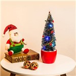 Assistência Técnica e Garantia do produto Árvore de Mesa Decorada com Floquinhos e LED - Orb Christmas