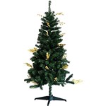Assistência Técnica e Garantia do produto Árvore de Natal Decorada 1,5m 359 Galhos com Enfeites de Frutas Douradas e Pontas Natalinas Douradas - Orb Christmas