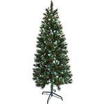 Assistência Técnica e Garantia do produto Árvore de Natal Nevada 1,8m 465 Galhos Decorada com Pinhas e Frutinhas e Base em Metal - Orb Christmas
