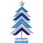 Assistência Técnica e Garantia do produto Árvore em Madeira Pintada Christmas Traditions Azul e Branca