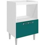 Assistência Técnica e Garantia do produto Balcão de Cozinha Art In Móveis Cz605 1 Porta Basculante Alto - Branco/Verde