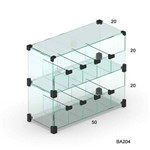 Assistência Técnica e Garantia do produto Baleiro de Vidro Comercial Modulado - 0,50 X 0,40 X 0,20