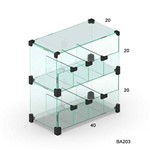 Assistência Técnica e Garantia do produto Baleiro em Vidro Modulado - 0,40 X 0,40 X 0,20