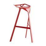 Assistência Técnica e Garantia do produto Banqueta Alta One - Penélope - Design - Metal - Vermelho