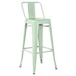 Assistência Técnica e Garantia do produto Banqueta Iron Tolix 76 Cm com Encosto - Verde Pastel