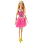 Assistência Técnica e Garantia do produto Barbie Básica Glitz Vestido Rosa Tulê - Mattel