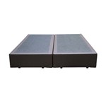 Assistência Técnica e Garantia do produto Base de Cama Box Bipartido King 96x203 Marrom Courino
