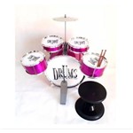 Assistência Técnica e Garantia do produto Bateria Infantil 4 Tambores 1 Bumbo 1 Prato Jazz Drum Pink