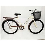 Assistência Técnica e Garantia do produto Bicicleta Aro 26 Feminina Retrô Galileus Creme