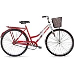 Assistência Técnica e Garantia do produto Bicicleta Aro 26' Soberana CP C/ Cesta Vermelho e Branco - Mormaii