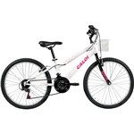 Assistência Técnica e Garantia do produto Bicicleta Caloi Ceci - Tam 12 - Aro 24 - 21v - Branco Perolizado