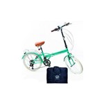Assistência Técnica e Garantia do produto Bicicleta Dobrável Fênix Verde com Bolsa para Transporte