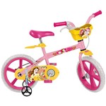 Assistência Técnica e Garantia do produto Bicicleta Infantil Bandeirante Bela Princesas Disney Aro 14" - Rosa/Amarela