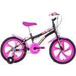 Assistência Técnica e Garantia do produto Bicicleta Infantil Houston Tina Aro 16 Monovelocidade - Preta/Rosa