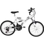 Assistência Técnica e Garantia do produto Bicicleta Infantil Polimet Full Suspension Aro 20 Kanguru - Branco