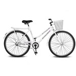 Assistência Técnica e Garantia do produto Bicicleta Kyklos Aro 26 Circular 5.5 Freio Contrapedal com Cesta Branco