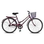 Assistência Técnica e Garantia do produto Bicicleta Kyklos Aro 26 Circular 5.5 Freio Contrapedal com Cesta Violeta