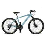 Assistência Técnica e Garantia do produto Bicicleta Kyklos Aro 26 Kivnon 8.5 Freio a Disco 21V Azul/Amarelo