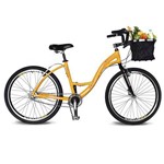 Assistência Técnica e Garantia do produto Bicicleta Kyklos Aro 26 Urbis 8.7 V-Brake Nexus com Cesta Amarelo